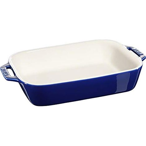 Pirofila Gratin Rettangolare 26 x 17 cm Blu Scura in Ceramica (1/4)