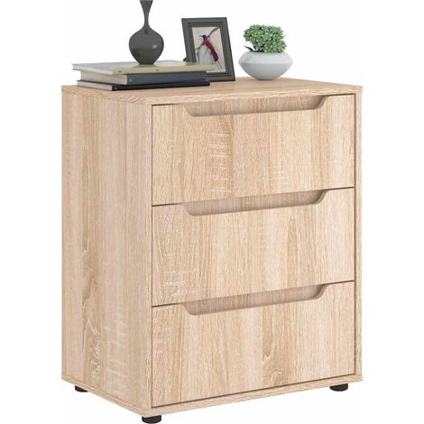 Sideboard VISNES Sonoma-Eiche 60x40x73 cm Holzwerkstoff