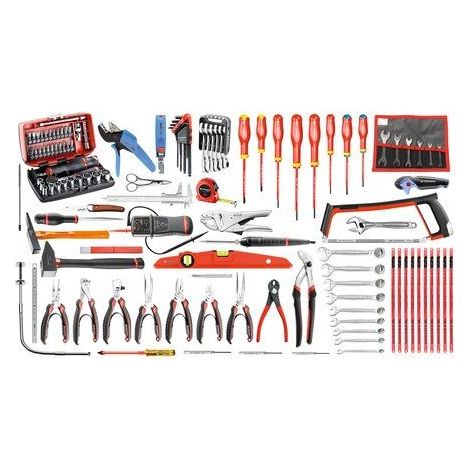 Facom – Coffret multi-outils 120 pièces – Outils métriques pour électriciens – Pour chantiers humides – Technologie de précision