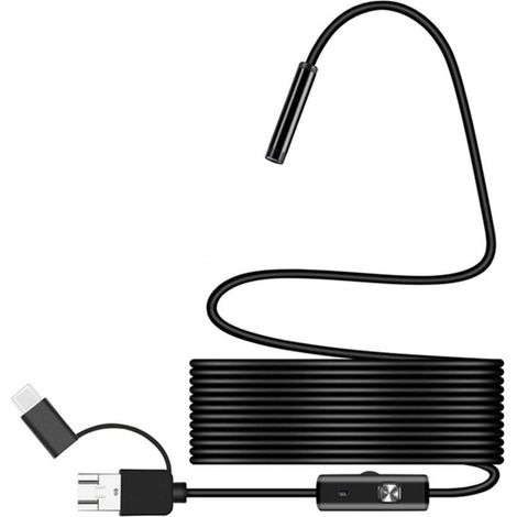 3 in 1 Endoscope Camera HD ABS Aluminium Alloy Industrial Endoscope for Android 6.1 for Pipe Car (1/5)