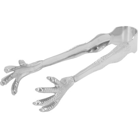Pince à glaçons style griffe d'aigle, en acier inoxydable de qualité alimentaire, antidérapante, idéale pour la maison, le bar et la préparation de glaçons et de sucre. (1/5)