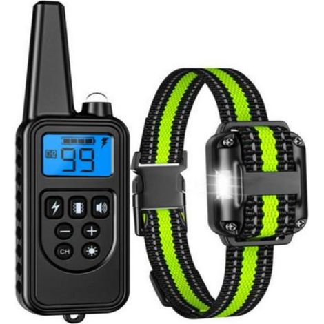 Collier Anti Aboiement Chien 8-140 Livres, Étanche 7 Modes Bip Vibration, Télécommande pour Grand Chien (1/4)