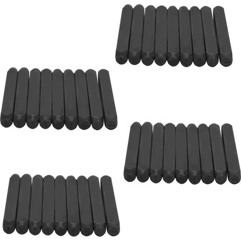 Kit de 36 Poinçons en Acier pour Marquage à Froid - Lettres et Chiffres 5mm
