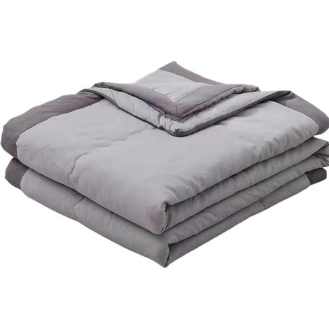 1 Couverture rafraîchissante, coton 98%, élasthanne 2%, respirante, lavable en machine, été hiver, sieste voyage (1/5)