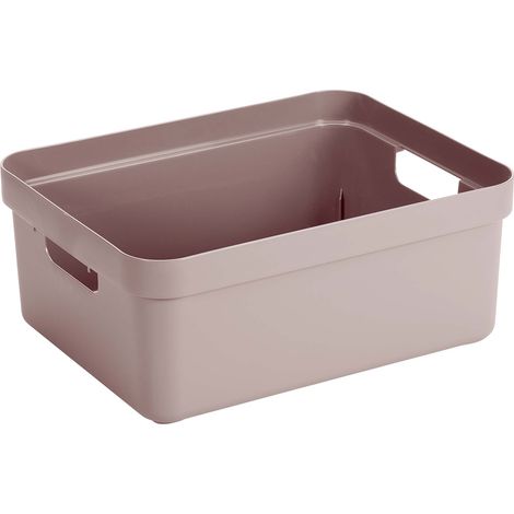Sunware Aufbewahrungsbox Sigma Home mit Griffen 45,3 x 35,4 cm 24 L rosa Boxen, Körbchen & Kisten