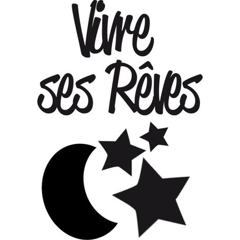 Autocollant Mural Vivre ses Rêves (1/2)