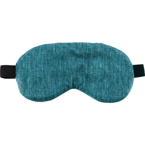 Maschera da viaggio in velluto stampato - blu anatra - Tendance