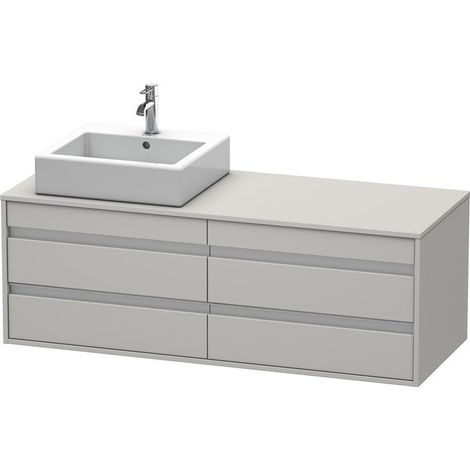 Mobile lavabo KETHO 550x1400x496m con illuminazione in cemento li