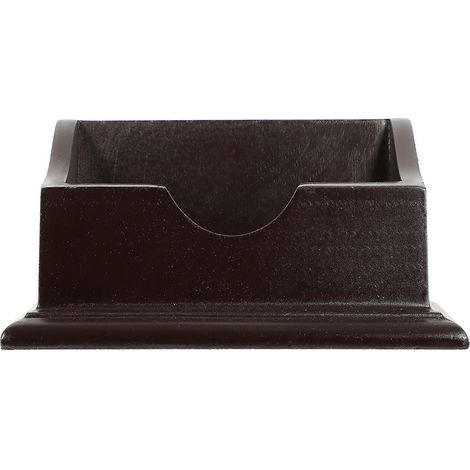 Organiseur de bureau - Porte-cartes pratique - Support en bois pour cartes - Organiseur de bureau multi-compartiments-12.5X6.5X6CM-Brown 1