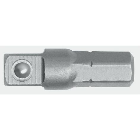 R47100003 Adaptador de transmisión 1/4" cuadrado x 1/4" hexagonal 25 mm (1/2)