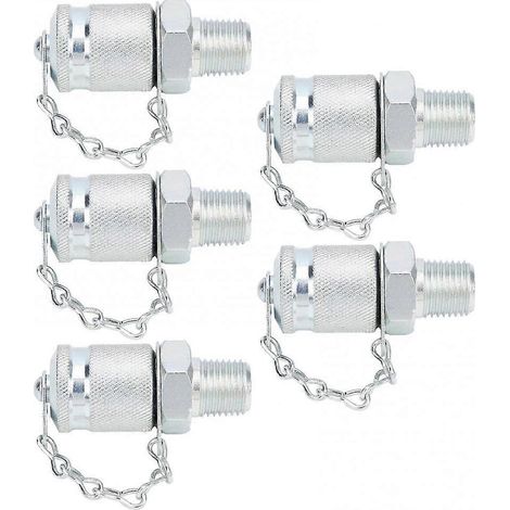 Adaptateurs de test hydraulique compatibles, 5 connecteurs de mesure de pression PT/PPTZG1/4 po (1/5)