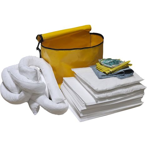 eurokraft basic, Kit d'urgence anti-fuites en sac PVC, (1/3)