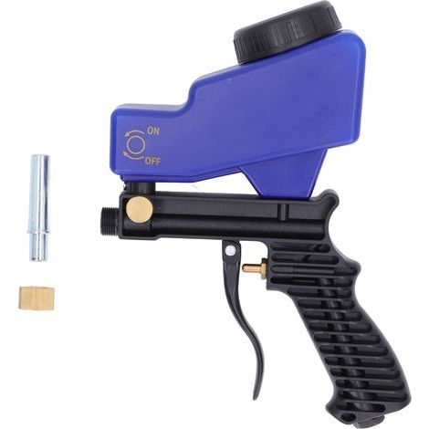 Garosa Pistolet de Sablage, Outil de Sablage avec d'acier pour Enlever la saleté de la Rouille de la Peinture, Taille Compacte pour Un Rangement et Un Transport Faciles (Blue) (1/5)