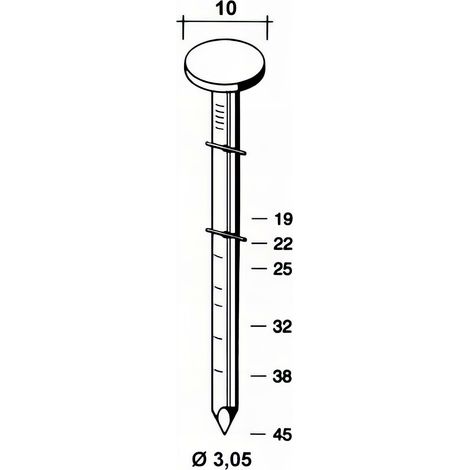 Coil de 7 200 pointes Roofing annelées INOX A2 16° D. 3,05/10 x L. 25 mm - R1630259 Alsafix
