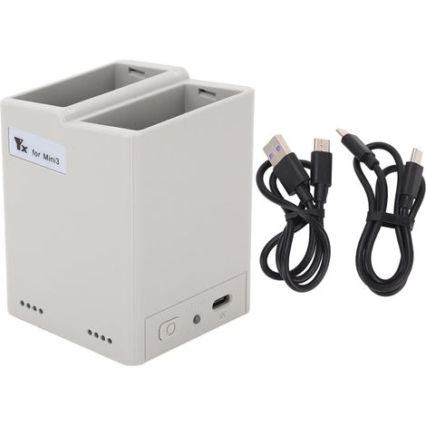 Chargeur USB Double Sens avec Contrôle de Niveau Batterie pour Drone DJI Mini 3 Pro (1/5)