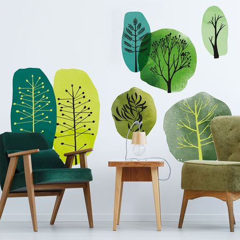 Papier peint intissé pré-encollé fresques géantes - NATURE ARBRES - 95x90cm (1/5)