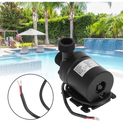 Petite pompe à eau 12V DC 5M 800L/H pour jardin, étang, aquarium, IP68 ABS noir 242g (1/4)