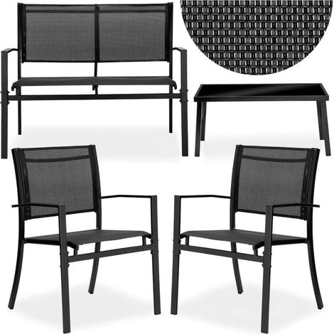 Conjunto de muebles de jardín GRACIOSA NEGRO