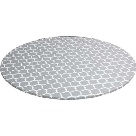 Nappe Ronde avec Bord éLastique Nappe en PVC éTanche à L\'Huile et à L\'éPreuve des Essuie-Tout Housse de Table pour IntéRieur et-Ywey (1/4)