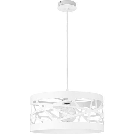 Lampada a sospensione bianca moderna Ø39 E27 Sigma