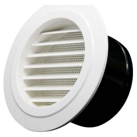 QORVA-Bouches d'aération avec grille, bouches d'aération inclinées, adaptées à un diamètre d'ouverture de 125 mm