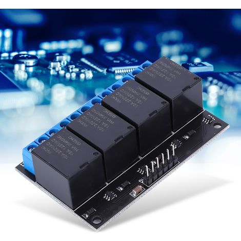 Module de relais bistable à verrouillage automatique 4 canaux, bouton de commande MCU, précision 5 V (1/5)