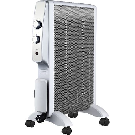 Radiateur mica, blanc/argent, 1500 W, 3 éléments, 61 cm (1/2)
