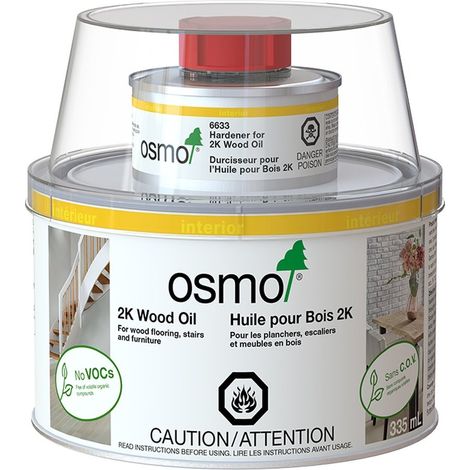 Huile pour bois 2K - OSMO  Teinte: Natural 6119 - Conditionnement: 0,375L (1/4)