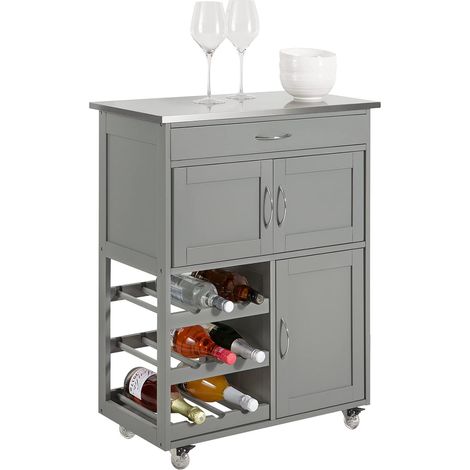 SoBuy Kitchen Storage Trolley Serving Trolley Kitchen Storage Cabinet,FKW45-HG