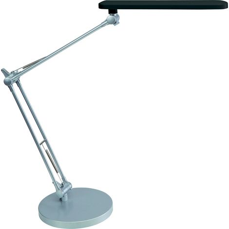 Lampe de Bureau LED à tête orientable - Double Bras avec Articulation - Economie d'Energie - Réglage facile - Noir (1/5)