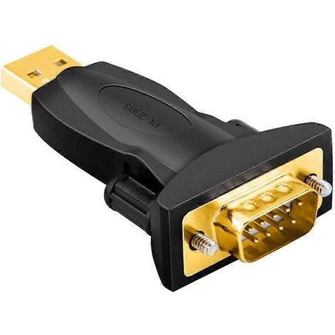 Convertisseur série USB 2.0 vers RS232 (9 broches) - Adaptateur PL2303 DB9 mâle (1/4)