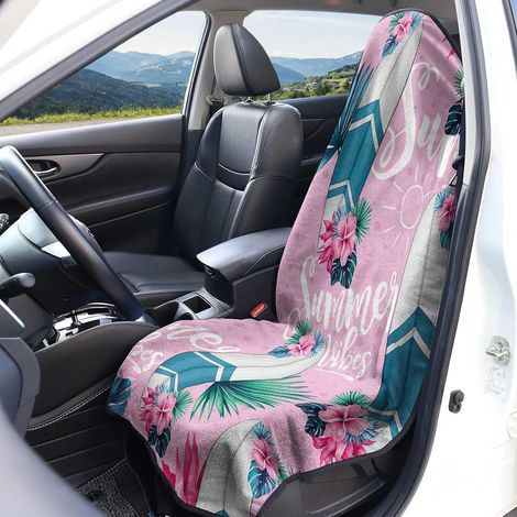 Housse de Siège Auto Universelle en Tissu Éponge, Housse de Siège Voiture Microfibre Universel Accessoire pour La Plupart des Voitures, Camionnettes (Planche de Surf,1 Pièce) (1/5)