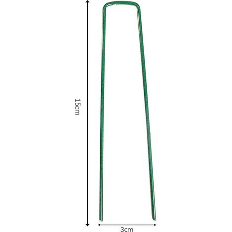 Lot de 20 - Piquets d'Ancrage De Sol En Forme - En Acier Galvanisé - Clôture Et Tente De Camping - Pour Gazon Artificiel (1/5)