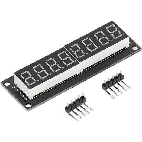 Module d'affichage numérique LED, tube numérique à affichage décimal 7 segments 8 chiffres 0,36 pouce à lumière rouge (1/5)