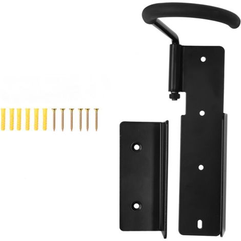 Support de Vélo à Fixer au Mur en Acier, 3 Pièces (Support de Pédalier, Support de roues)Avec vis de montage