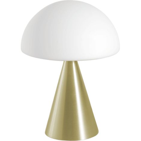 Lampe De Table Led Blip 7W Avec Commande Tactile Et Technologie Cct 2700K-4000K, Structure En Métal Et Verre Soufflé, Couleur Laiton - Blip (1/3)