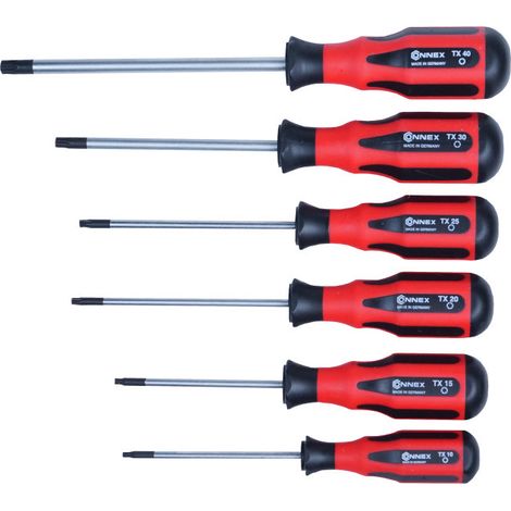 Connex Schraubendrehersatz 6-teilig Profi TX Schraubendreher (1/2)