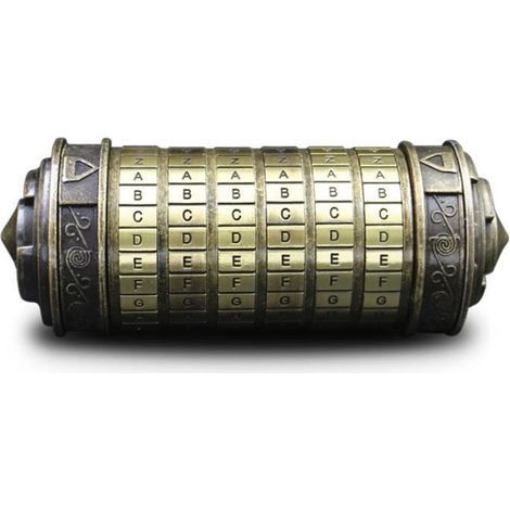 Kreatives Retro-Geburtstagsgeschenk: Da-Vinci-Buchstaben-Verschlüsselungsschloss – Valentinstagsgeschenk (1/4)
