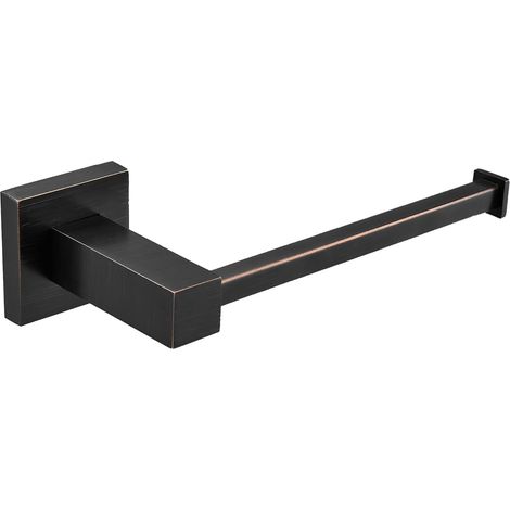 Porte-Papier Toilette en Bronze, Support de Papier Toilette, Support Mural, Support de Rouleau de Papier Toilette, pour Salle de Bain Poli à l'huile, Noir, Ensemble d'accessoires de Salle (1/5)
