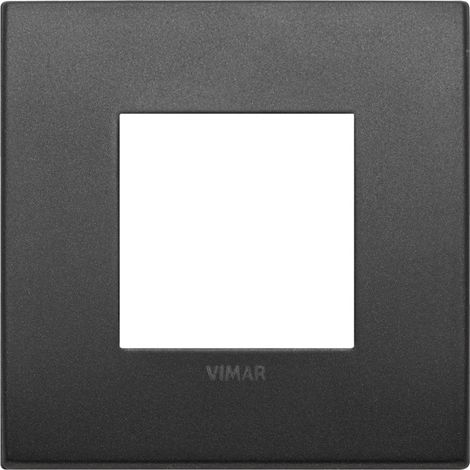 Placca classic 2M grafite matt scatola rotonda Vimar Arkè 19642.01