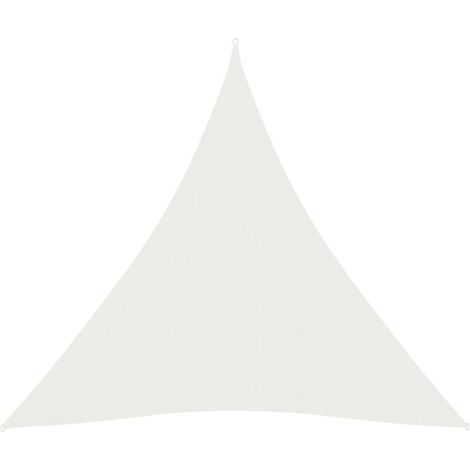 Voile d'ombrage 160 g/m² Blanc 5x7x7 m PEHD (1/5)