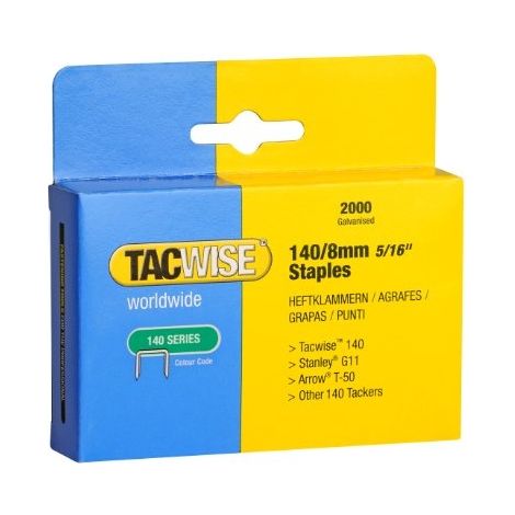 TACWISE PACK DE 2000 AGRAFES TYPE 140 8 MM