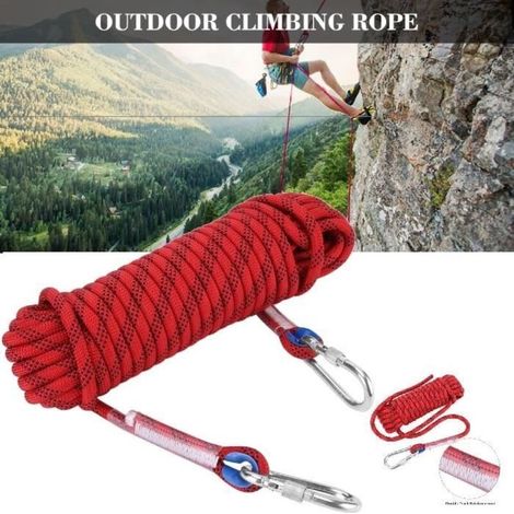 10M Outdoor Climbing Rope - Red - Adult - Unisex (1/4)