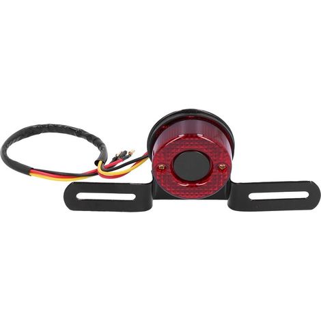 Feu arrière de moto avec support de plaque d'immatriculation DC12V universel compatible avec Honda (1/5)