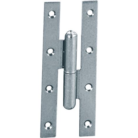 12PZ PAUMELLES FERRO ART. 105 MM 110X55 DESTRA (1/2)