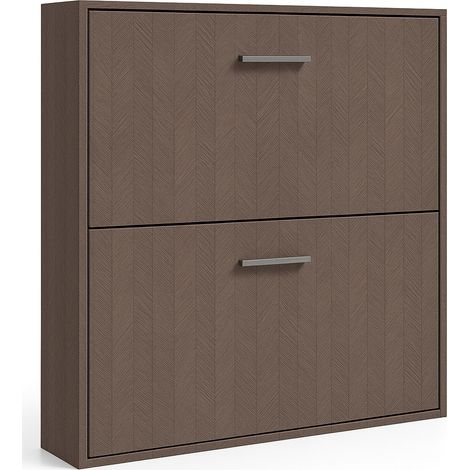 Les Tendances – Lit escamotable superposé 90x200 cm – Coffrage blanc avec façade vison 3D – Échelle ajustable en acier – Amortisseurs à gaz pour descente lente (1/5)
