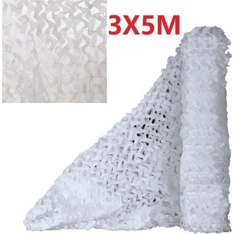 (Comme indiqué sur limage, dautres couleurs disponibles)Filet de camouflage - Décor extérieur - 3x5M - Tissu Oxford 210D - Léger - Résistant aux déchirures (1/4)