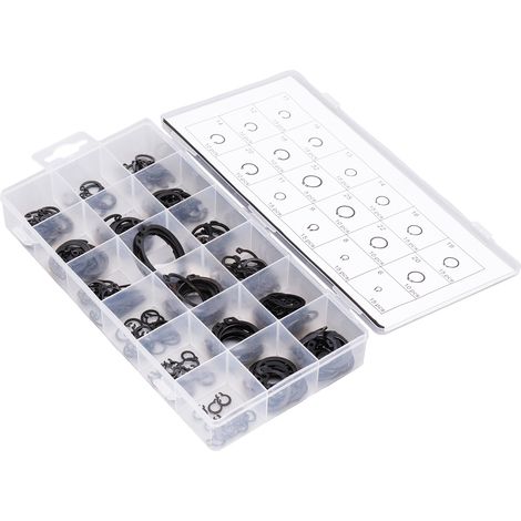 Kit de 225 circlips C pour véhicules et machines, pièces de fixation automobile (1/5)