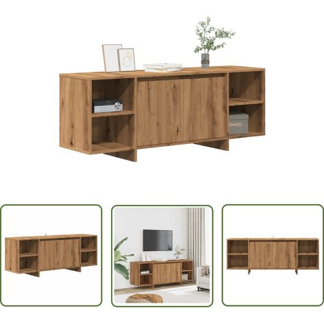 vidaXL TV-Schrank Artisan-Eiche 130x35x50 cm Holzwerkstoff (1/5)