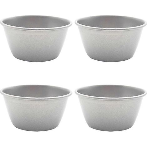 Lot de 4 moules à pudding ménagers, résistants à la chaleur, pour la cuisson et la pâtisserie. Accessoires de cuisine. (1/4)